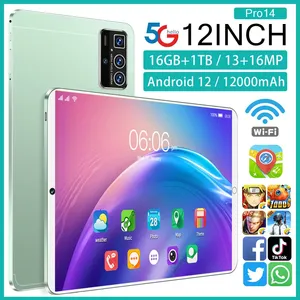 Pro 14 Tablet PC pantalla HD de 10,1 pulgadas 16GB RAM 1TB ROM 12000mAH batería Android 12 X30 10 Core 2,5 Ghz Android Tablet Netbook Pad - Product Image 5