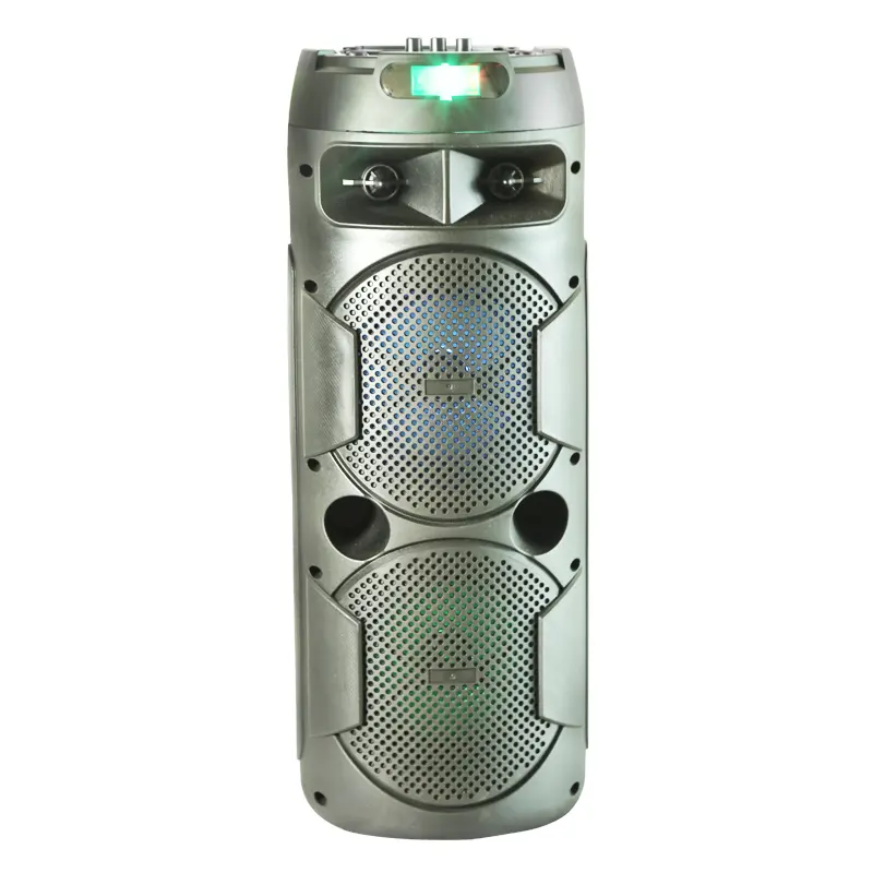 Hete Verkoop 8 "Karaoke Draadloze Dus-Ny Hifi Muzieksysteem Microfoon En Afstandsbediening, Bluetooth Batterij Geluidssysteem Luidsprekerbox