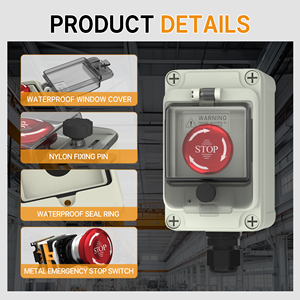 Scatola di distribuzione di potenza scatola di controllo elettronico con pulsante di arresto di emergenza Ip67 scatola elettronica di plastica impermeabile elettrica - Product Image 5