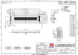 Módulo LCD de 2402 caracteres con tecnología Cob Pantalla LCD monocromática - Product Image 2
