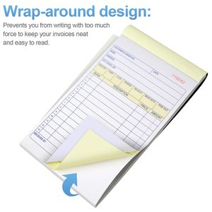 Kinh Doanh Bán Buôn Đặt Hàng Cuốn Sách 4 Gói 2-Phần <span class=keywords><strong>Carbonless</strong></span> Nhận Theo Dõi Tiền Mặt Kế Toán Sách 40 Bộ Mỗi 4.17inx7.2in - Product Image 2