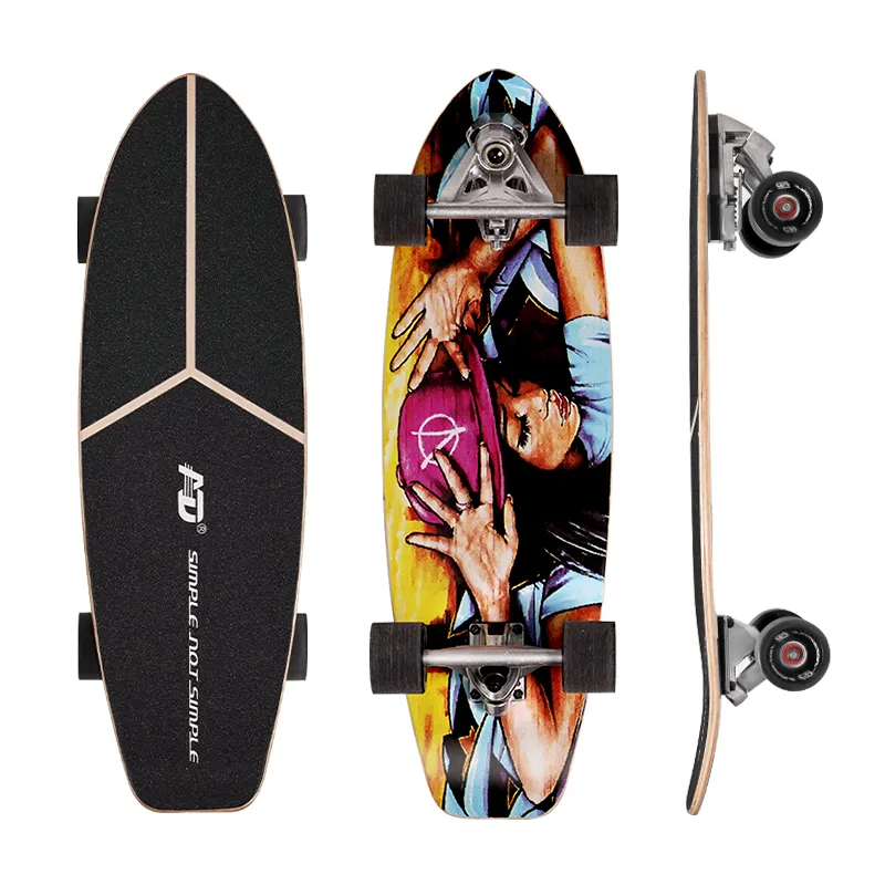 Surfskate Surf Skate CX7 truck skateboard 8 strati di acero per adulti vendita calda in magazzino