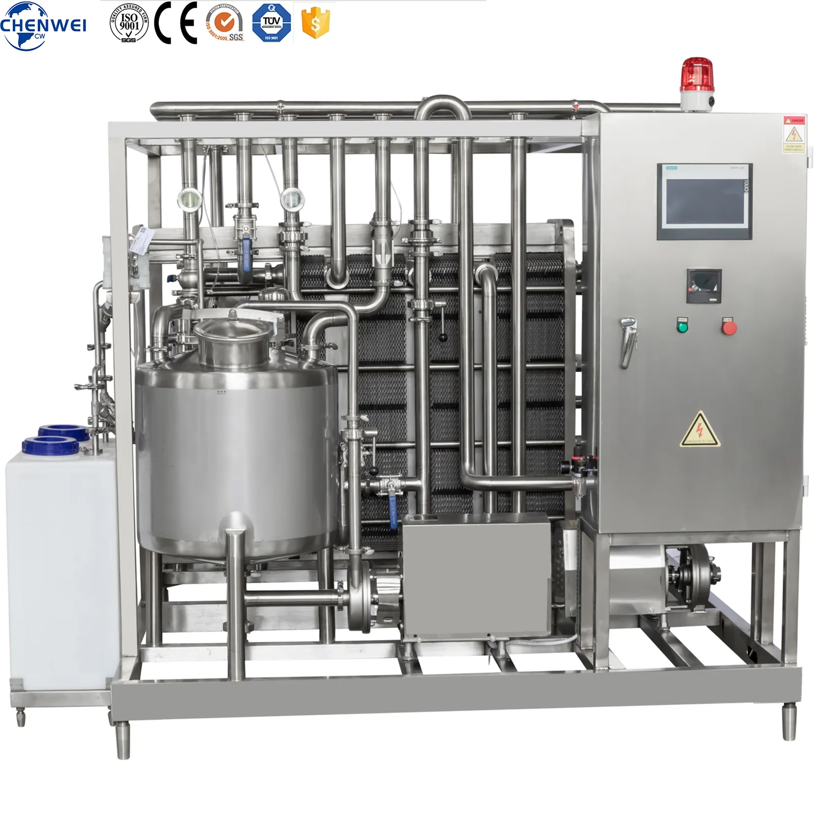 Máquina de pasteurización de alta eficiencia térmica, pasteurizador de yogur, máquina pasteurizadora de leche