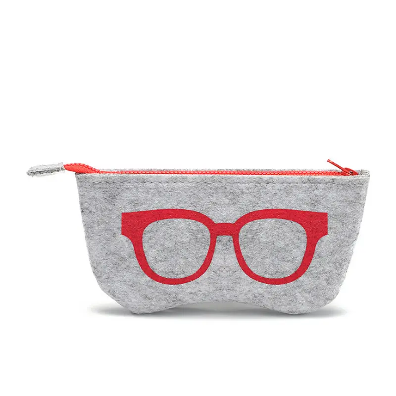 Sonnenbrille netui Box Soft Zipper Protector Sonnenbrille tasche Unisex Filz brillen etui