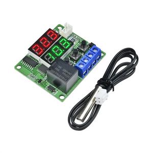 W1219 LED Dual Digital Tube Thermostat Relay Output 12V <strong>NTC</strong> Multifunction Cycle Timer <strong>Control</strong> Relay Module - Product Image 2