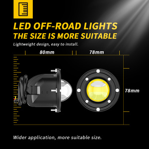 DXZ yuvarlak LED iki renkli spot 3 inç yuvarlak spot Off-Road IP67 su geçirmez LED Pod LED çalışma ışığı sürüş ışık - Product Image 2