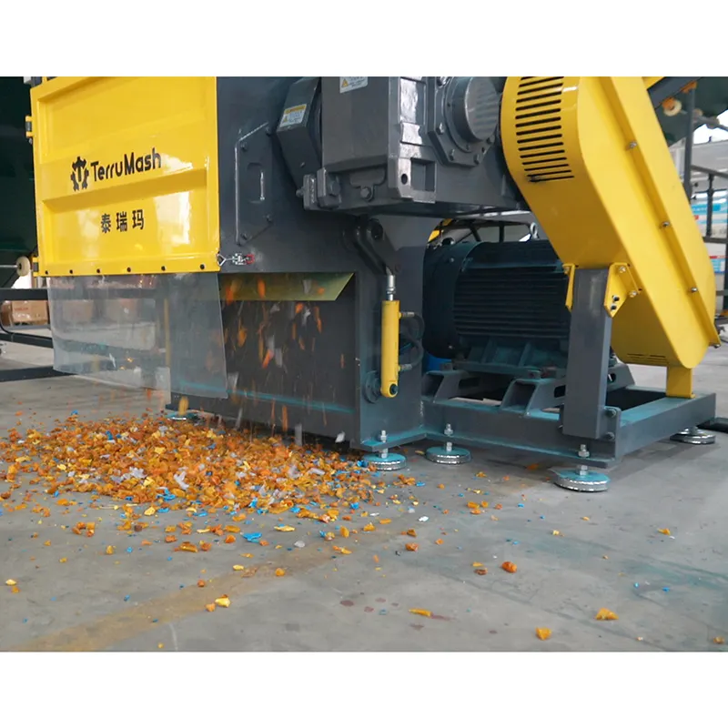 Automatisering Grote Pp Plastic Grondstof Verpletterende Machine Enkele As Shredder