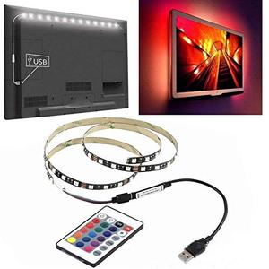 スマートLED 1M 2M 3M 4M 5M 5050 DC5V IP65フレキシブルRGB TVバックライトキットUSB LEDストリップライト24キーIRリモコン付き - Product Image 4