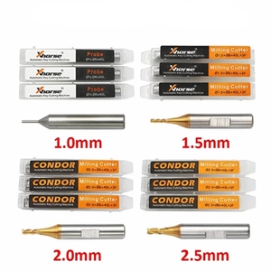 Xhorse CONDOR Milling <strong>Cutter</strong>/Probe 1.0/1.5/2.0/2.5mm Carbide for XC MINI Plus Dolphin XP005 XP007 XC002 <strong>Key</strong> Cutting Machines - Product Image 1
