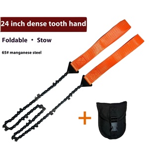 Xách tay 24-inch chuỗi Thép không gỉ Saw 11 răng Pocket Tay công cụ cho vườn khai thác gỗ cắm trại & Survival cho ngoài trời tour du lịch - Product Image 1