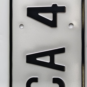 Tùy Chỉnh Trống Số Tấm Phản Chiếu Phim Xe Giấy Phép Tấm Xe Máy Thăng Hoa Nhôm Giấy Phép Tấm - Product Image 3