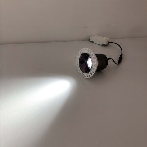圆形可调天花板嵌入式筒灯8W 12W Cob无框CCT可变超薄嵌入式无装饰发光二极管筒灯 - Product Image 2