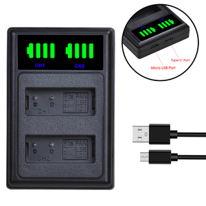 DMW-BLG10 BLG10 BLG10PP BLG10E BLE9 BLE9E LED USB 2พอร์ตที่ชาร์จสำหรับ PANA Sonic LUMIX DMC GF6 GX7 GF3กล้อง GF5 - Product Image 2