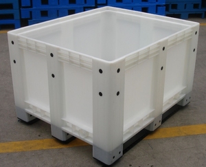 HUADING Heavy Duty Steel Pallet Box Durable Food Storage <strong>Containers</strong> <strong>Bulk</strong> Plastic <strong>Container</strong> for Scale Pallet Racks