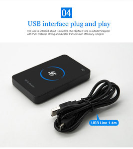 R20C 13,56 MHz USB-Schnitts telle mit großer Reichweite Desktop-RFID-Lesegerät NFC-Kartenleser IC Smart Card RFID-Lesegerät - Product Image 2