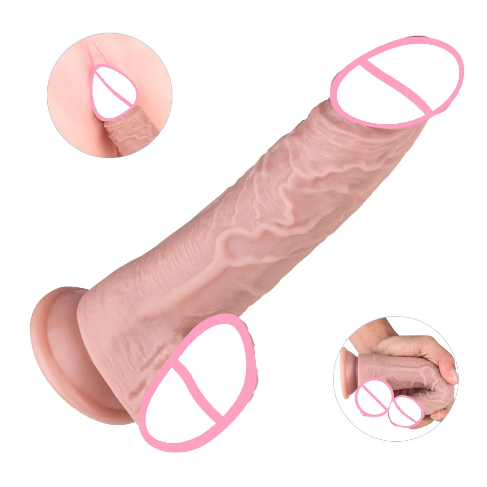 Grandi Dildo realistici caldi giocattoli sessuali per adulti masturbazione femminile in Pvc Dildo donne giocattoli sessuali