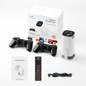 HY300 P30 MAX taşınabilir Mini projektör 720p LED LCD Retro Video oyunu konsol Android 11 dahili kablosuz Wifi Bluetooth 3D için - Product Image 2