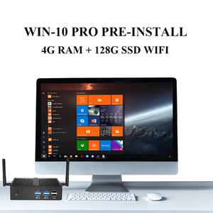 Lüfterloser kleiner Mini-PC CPU Core i7 4500U i5 4200Y i3 4010Y DDR3L Office Mini-PC Computer Desktop Win10 WLAN Barebone-PC tragbar - Product Image 2