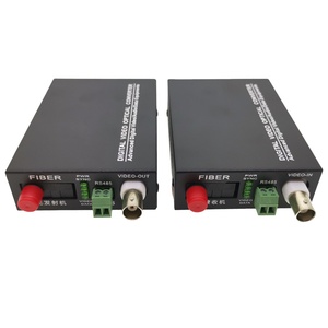 Convertidor de fibra óptica de vídeo Digital HD AVI TVI AHD Coaxial con datos Interfaz RS485 FC de 1 canal Salida de entrada BNC de vídeo de 20KM