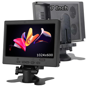 Mini Monitor de TV LCD portátil de 7 pulgadas con computadora de entrada HD AV VGA de interfaz múltiple