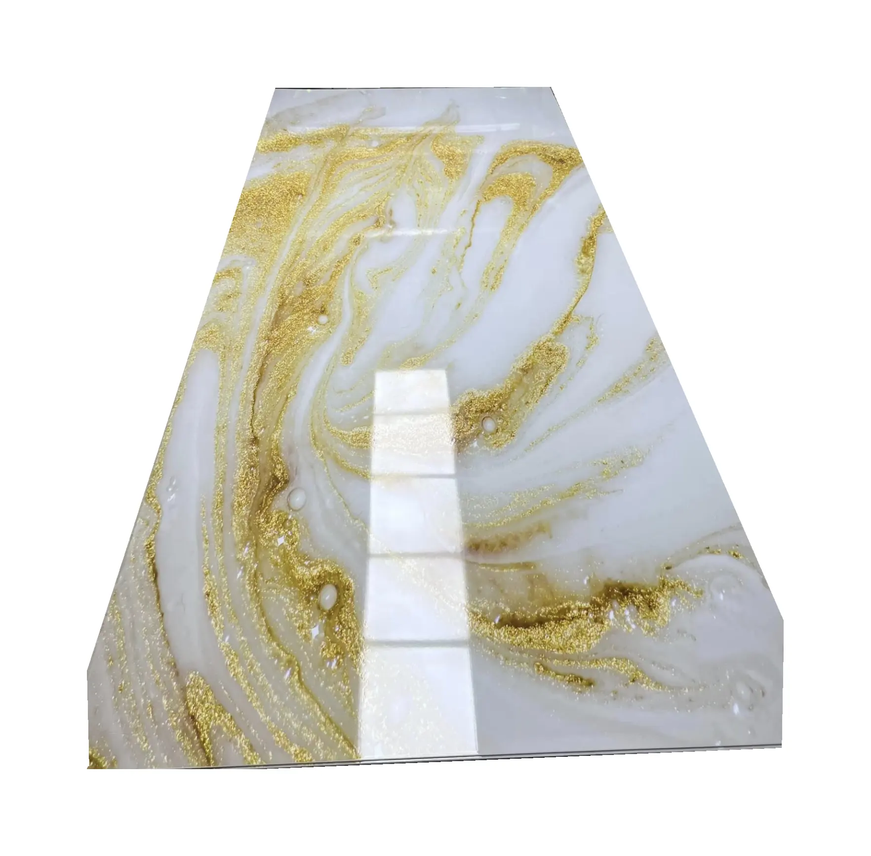 Oro nero 8 piedi per 4 piedi 3d design pvc marmo foglio di plastica con uv per la decorazione della parete della cucina