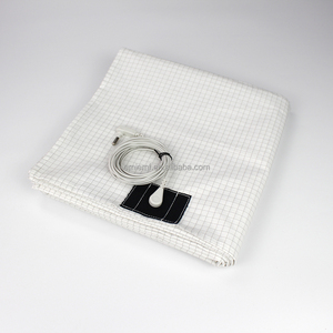 Tấm nối đất, 10% bông hữu cơ 90% Tinh Khiết Bạc hữu cơ được trang bị tấm nối đất để cải thiện giấc ngủ, bộ đồ giường nối đất - Product Image 1