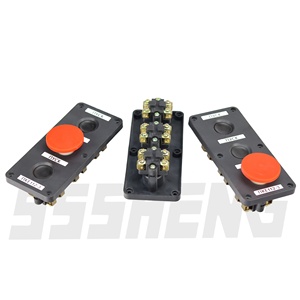 SSSHENG kontrol düğmesi PKE112-3 IP40 10A basmalı düğme anahtarı PKE serisi 3 düğme kutusu anahtarı PKE112-1/2 - Product Image 2