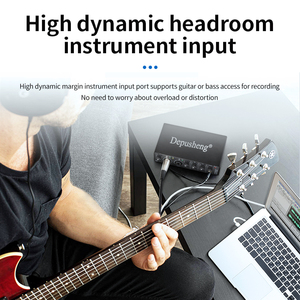 Depusheng MD22 New Arrival USB Professional Studio Sound Card <strong>Recording</strong> Audio Interface for Pc Recorder Computer Live Streaming - Product Image 6