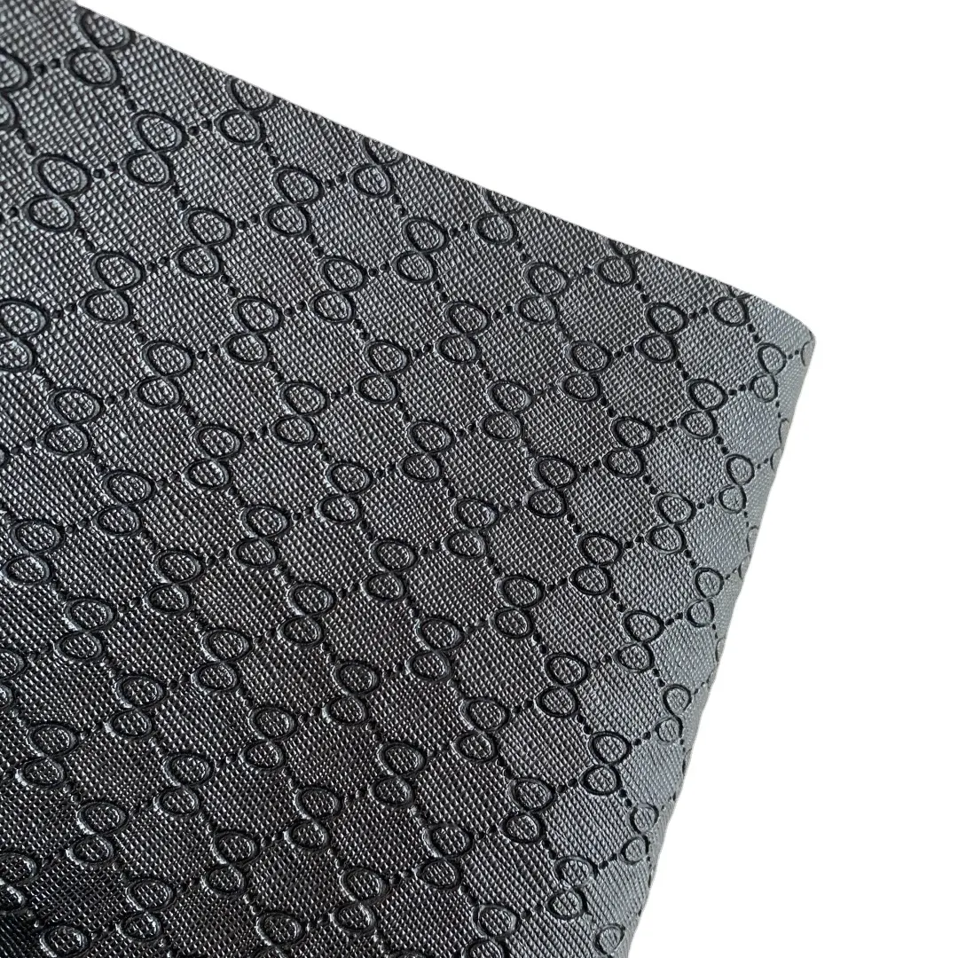 Yeni varış baskılı kumaş deri pvc sentetik deri desen sahte cuero malzeme kumaş kanepe için pvc deri çanta