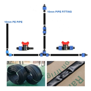 Drip Tape Connectors Mini Valve Start Connector Lock Barb From <strong>PE</strong> Plastic Pipe <strong>16</strong> <strong>Mm</strong> X 14 <strong>Mm</strong> Other Watering &amp; <strong>Irrigation</strong> - Product Image 2