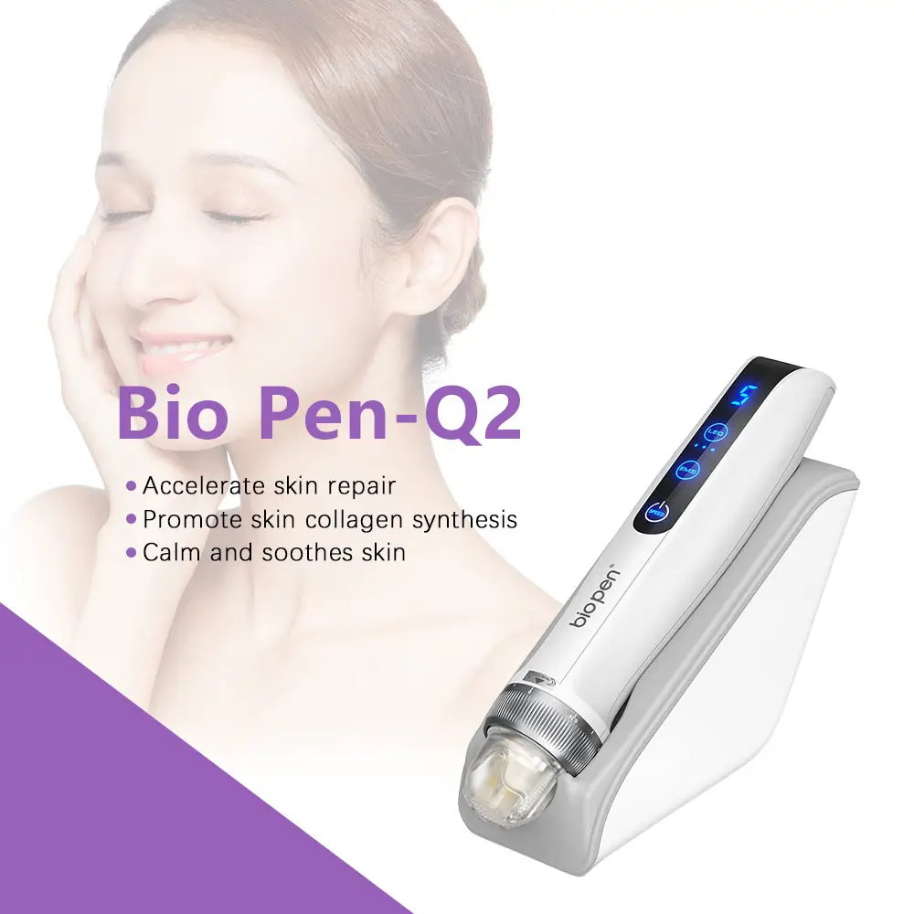 Nuovo arrivo elettroporazione bio pen Q2 LED luce terapia attrezzatura di bellezza per la cura della pelle