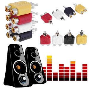 <strong>Audio</strong> Cables RCA Y <strong>Splitter</strong> AV <strong>Audio</strong> Video Plug Converters <strong>1</strong> Male to <strong>2</strong> Female Digital Cables Adapters Jack Plug - Product Image 5