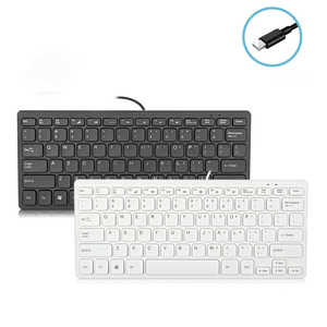 Mini 87 teclas con cable pequeño teclado tipo C interfaz portátil teclado externo para juegos - Product Image 2