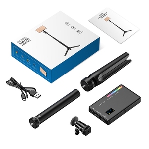 Taşınabilir C tipi şarj edilebilir lityum pil fotoğraf aydınlatma APEXEL APL-FL07 küçük RGB tam renkli fotoğraf led dolgu ışığı - Product Image 3