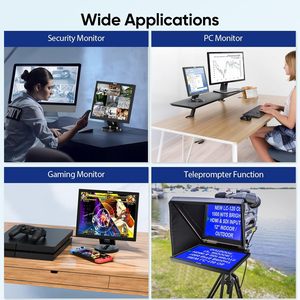 Eyoyo LCD de 14 pulgadas para Monitor HDMI 75Hz Frecuencia de actualización 1024x768 Cámaras de seguridad con pantalla VGA pequeña con entrada HDMI/VGA/AV/BNC - Product Image 6