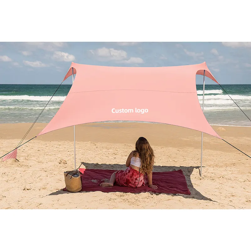 Aangepaste Lichtgewicht Pop-Up Hangmat Luifel Camping Zonnescherm Schuilplaats Strand Zelt Strandzelt Tenda Spiaggia