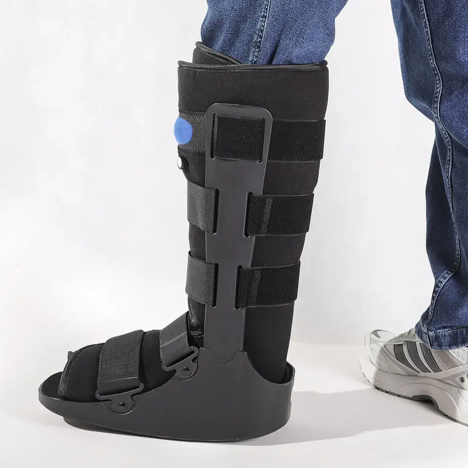 Calçado para caminhada médico de fisioterapia, bota ortopédica para fratura, cinta para tornozelo, calçado para caminhada