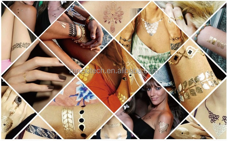 Tatuaggio in lamina d'oro