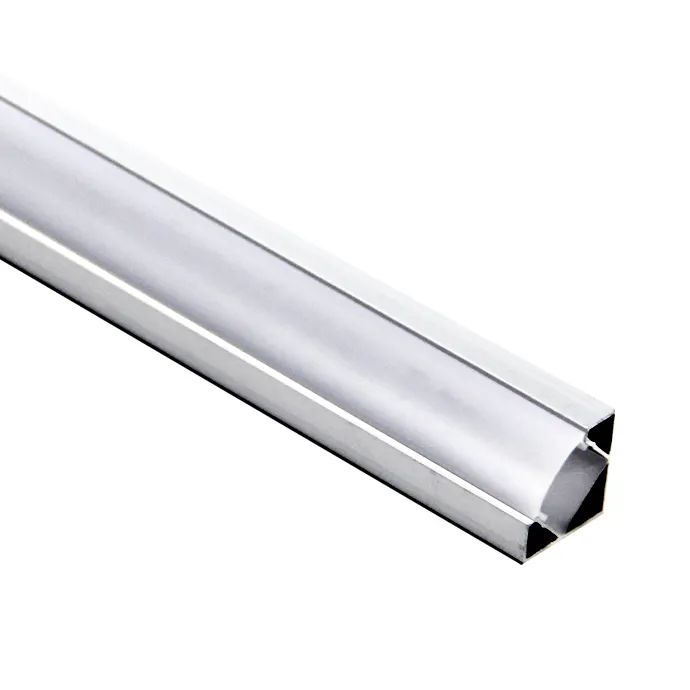 Profilo in alluminio personalizzato per illuminazione con display a LED lampade lineari triangolari