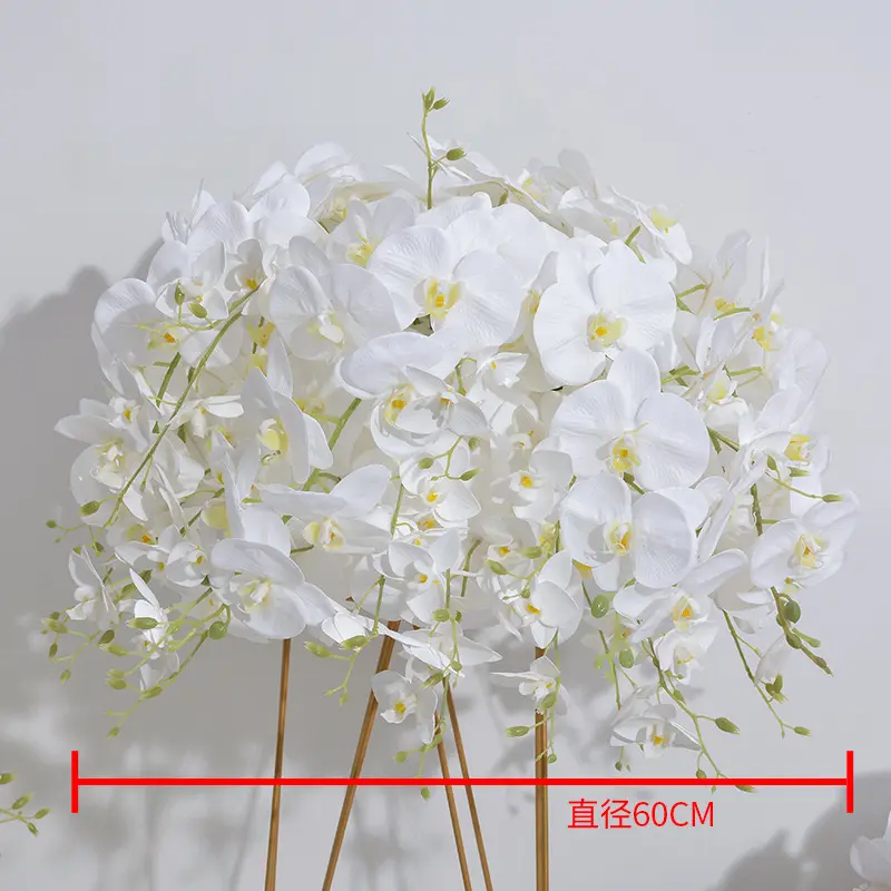 XA tamaño personalizado gran flor bola centro de mesa seda Pampas arreglo Floral para boda evento Fiesta Decoración