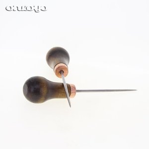 Wooden Handle Awl Through Single Gourd Manual <strong>Accounting</strong> Office Appliances Stitch Bookbinding <strong>Tools</strong> - Product Image 4