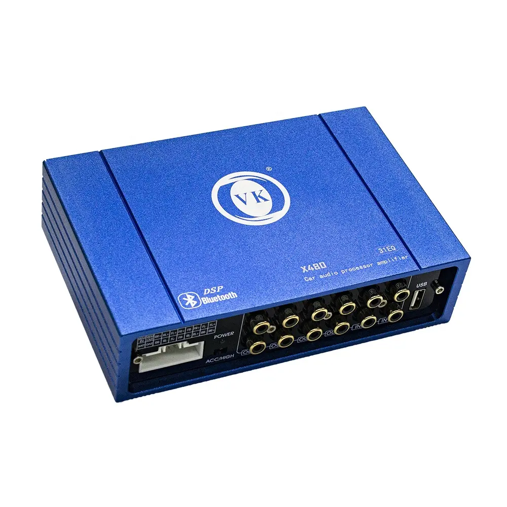 VK DSP - Amplificador de áudio para carro, novo design de alta qualidade, compatível com computador, amplificador DSP de 31 bandas