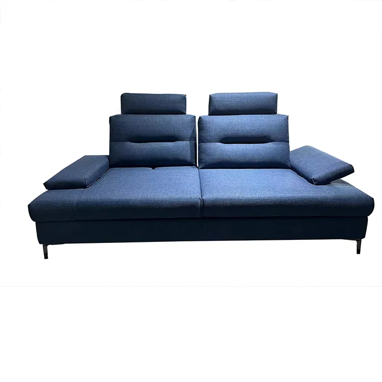 Hotsell sofá sala de estar sofás de tela de alta calidad con respaldo ajustable y reposamanos