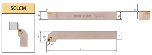 SCLCR2525M คาร์ไบด์เครื่องกลึงเครื่องมือเครื่องมือ PKD - Product Image 4