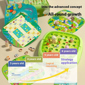 9 in 1 kurulu oyunu çok fonksiyonlu çocuk satranç oyuncak turp hayvan oyunları alay dikim makinesi ahşap uçan satranç oyuncak seti - Product Image 6
