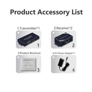 Divisor HDMI de alta calidad 60M 1x2/1x4 HDMI UTP Extensor Cat5e Cat6 RJ45 HDMI Extender HD 1080P 1 Transmisor a 2/4 Receptores - Product Image 5