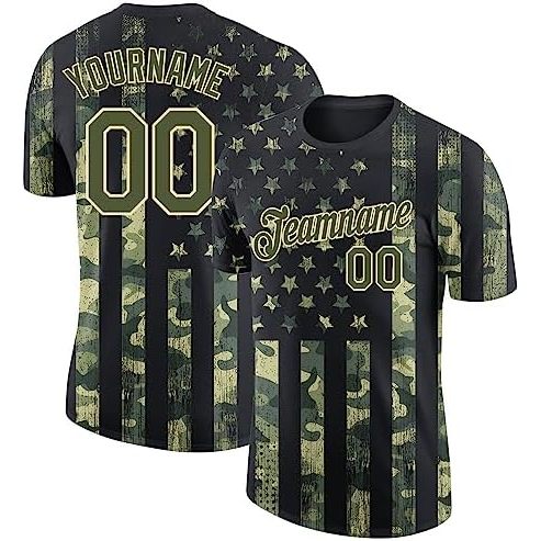 American Flag Camouflage-cream-green