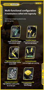 E-thể thao cho Bluetooth TWS chơi game tai nghe không dây trong tai với JL chipset độ trễ thấp cuộc sống lâu dài đầy màu sắc LED hiển thị kỹ thuật số MOD - Product Image 5