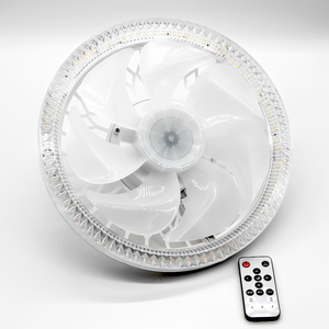 Ventilador de techo regulable para dormitorio de diseño moderno más barato con bombilla de ventilador de luz y control remoto - Product Image 1