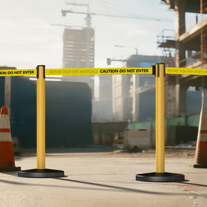 2025 New 2M 3m có thể thu vào vành đai Cassette rào cản stanchion trong nhà/ngoài trời nhựa và vật liệu cao su - Product Image 6